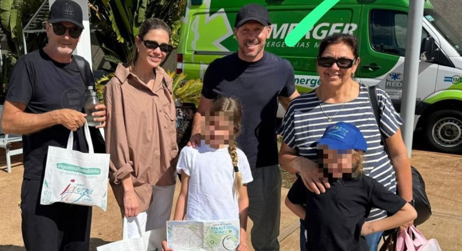 Técnico do Atlético de Madrid visita Cataratas do Iguaçu durante folga