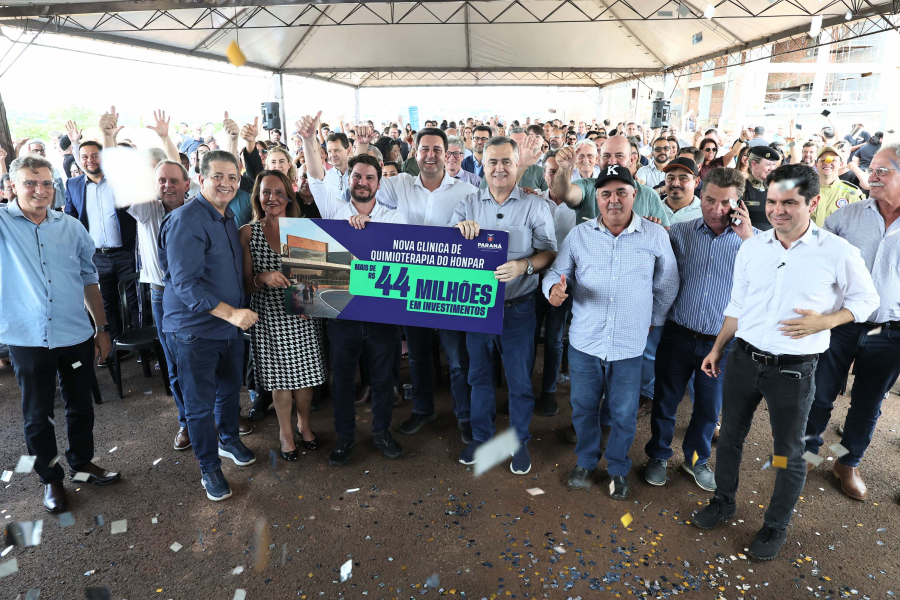 Estado anuncia R$ 44,2 milhões para nova clínica de quimioterapia em Arapongas