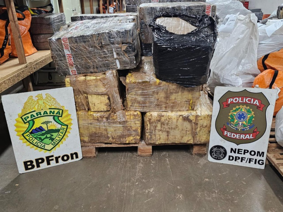 Ação integrada localiza quase 900 quilos de maconha e reforça combate ao tráfico na fronteira